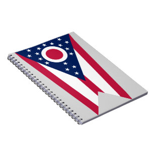 Caderno Espiral Bandeira do Estado de Ohio