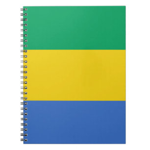 Caderno Espiral Bandeira do Gabão