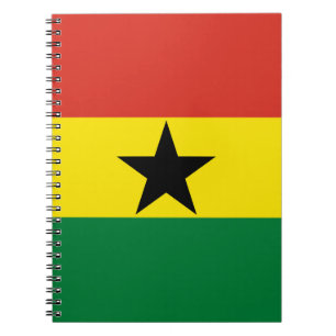 Caderno Espiral Bandeira do Gana