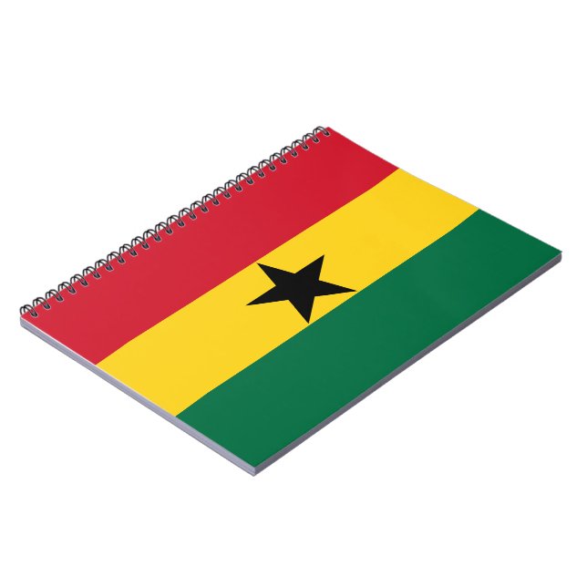 Caderno Espiral Bandeira do Gana (Left Side)