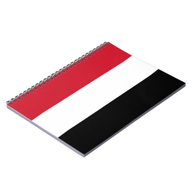 Caderno Espiral Bandeira do Iémen (Left Side)