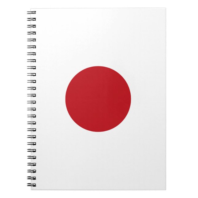 Caderno Espiral Bandeira do Japão (Frente)