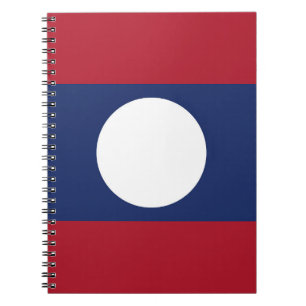 Caderno Espiral bandeira do Laos