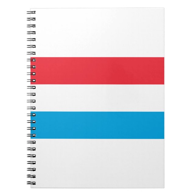 Caderno Espiral Bandeira do Luxemburgo (Frente)