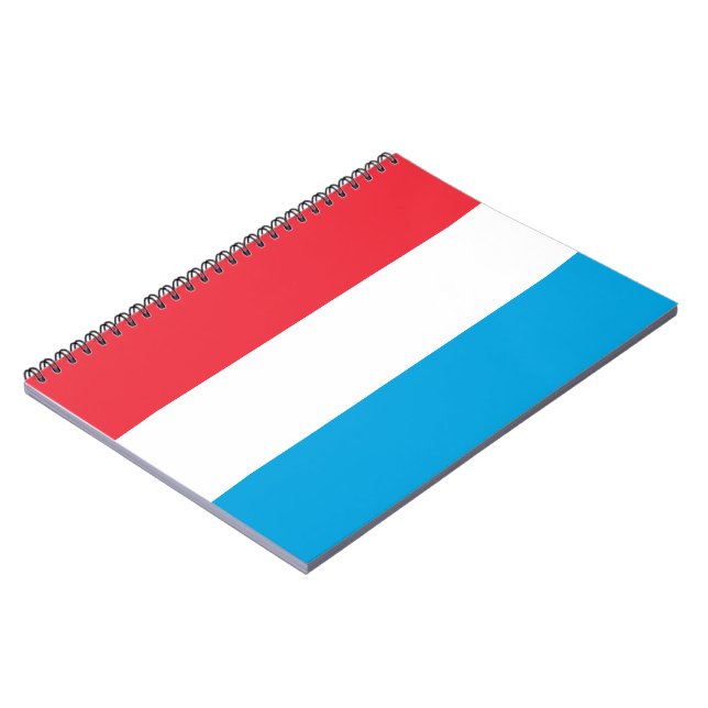 Caderno Espiral Bandeira do Luxemburgo (Left Side)