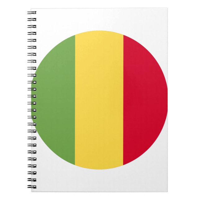 Caderno Espiral Bandeira do Mali (Frente)
