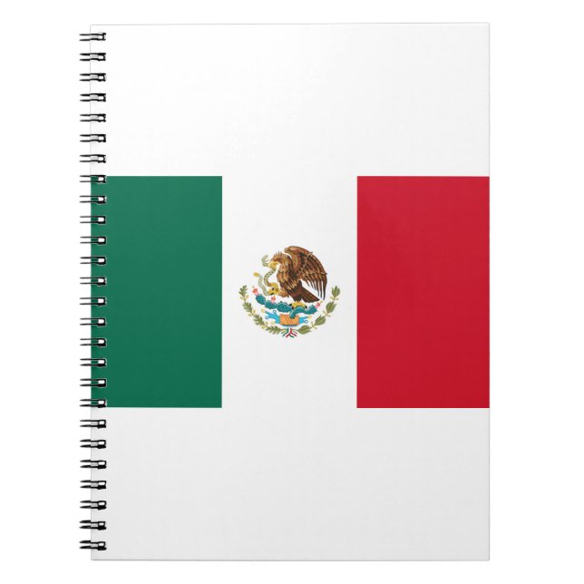 Caderno Espiral Bandeira do México (Frente)
