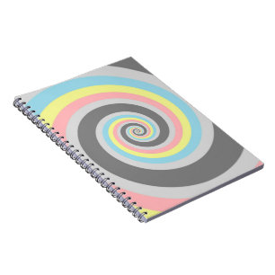 Caderno Espiral Bandeira do Orgulho Demiflux Espiral Abstrata Trip