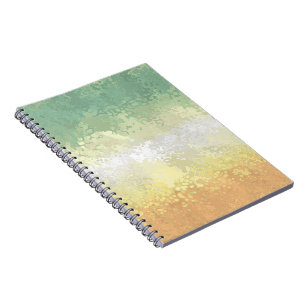 Caderno Espiral Bandeira do Orgulho Trippy Boho Groovy Abstrato Ge