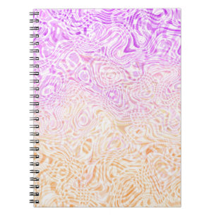 Caderno Espiral Bandeira do Orgulho Trixic Abstrata Boho Ondulada