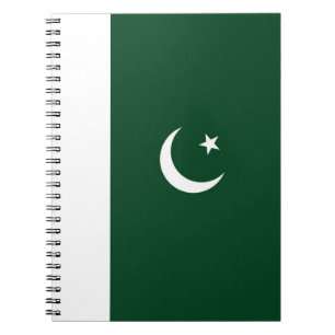 Caderno Espiral bandeira do Paquistão