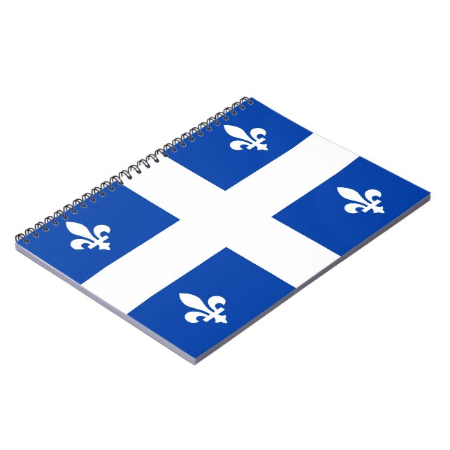 Caderno Espiral Bandeira do Quebec (Left Side)