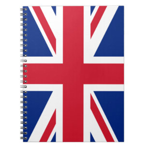 Caderno Espiral Bandeira do Reino Unido (Union Jack)