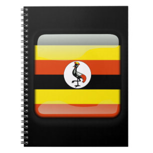 Caderno Espiral Bandeira do Uganda