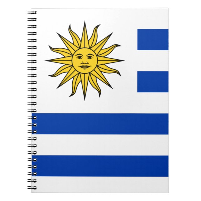 Caderno Espiral Bandeira do Uruguai (Frente)