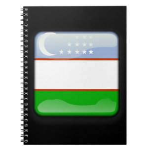 Caderno Espiral Bandeira do Usbequistão