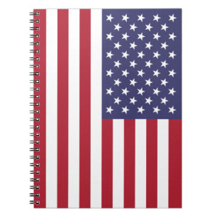 Caderno Espiral Bandeira dos Estados Unidos
