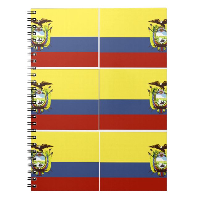 Caderno Espiral bandeira equatoriana (Frente)