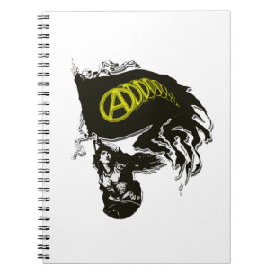 Caderno Espiral Bandeira esfarrapada capitalista de Anarcho com