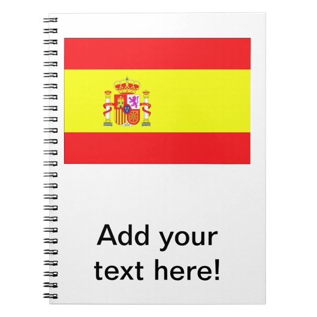 Caderno Espiral Bandeira espanhola (Frente)