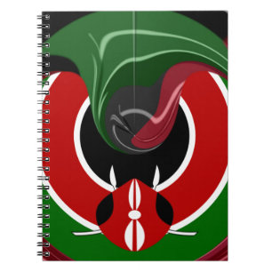 Caderno Espiral Bandeira Fluid Kenyan