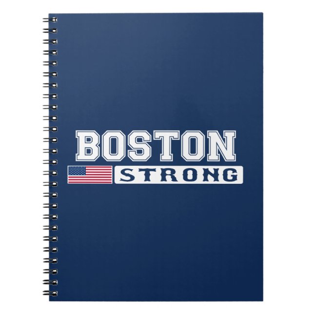 Caderno Espiral Bandeira FORTE de BOSTON E.U. (Frente)