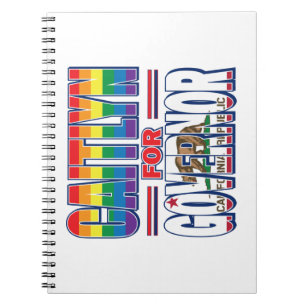 Caderno Espiral Bandeira Gay de Caitlyn-for-GOV