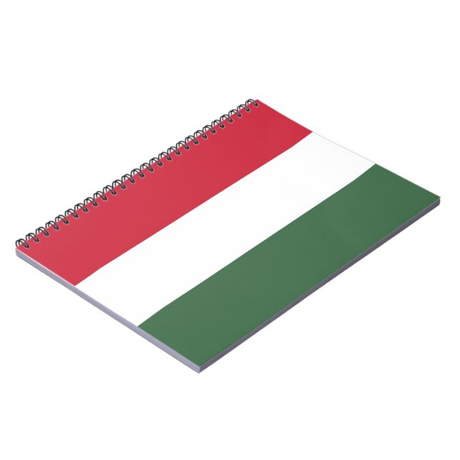 Caderno Espiral Bandeira Húngara (Left Side)