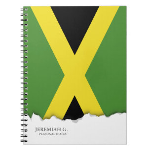 Caderno Espiral Bandeira jamaicana