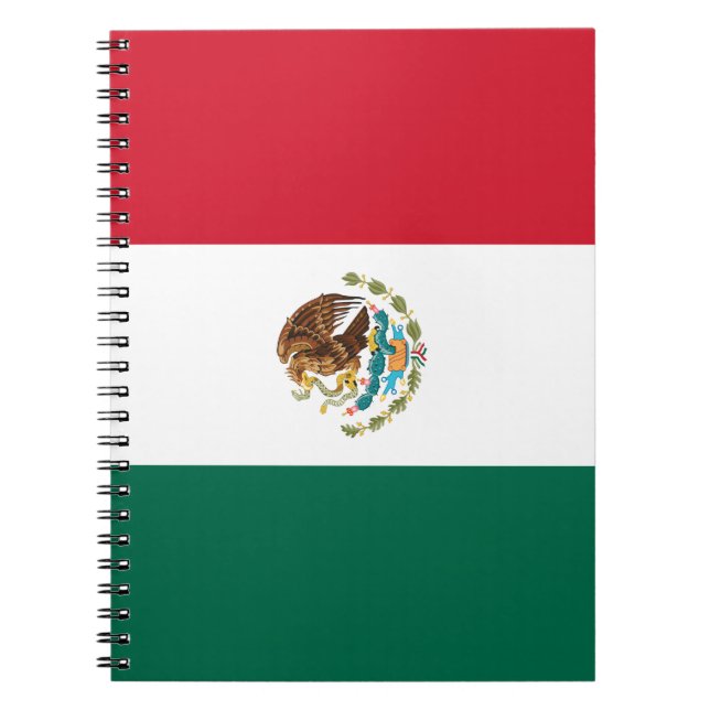 Caderno Espiral Bandeira mexicana (México) (Frente)
