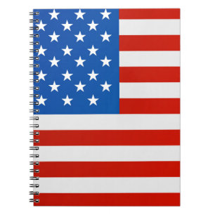 Caderno Espiral Bandeira nacional de Estados Unidos