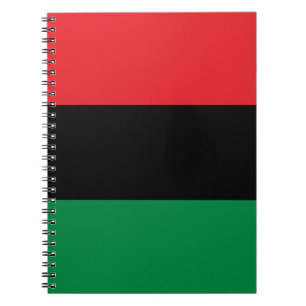 Caderno Espiral Bandeira Pan-Africana