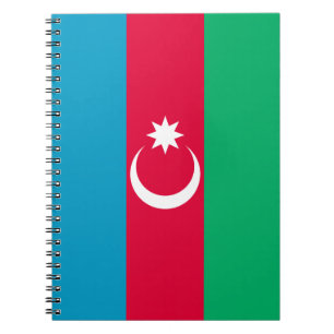Caderno Espiral Bandeira Patriótica do Azerbaijão