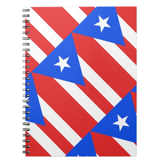 Caderno Espiral Bandeira Porto Rico (Frente)