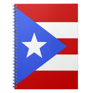 Caderno Espiral bandeira Porto Rico