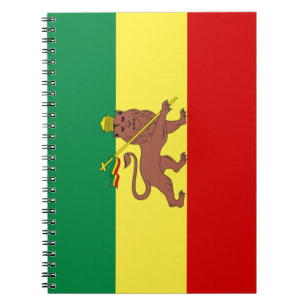Caderno Espiral Bandeira Rastafariana (Rastafarianismo) (rasta)