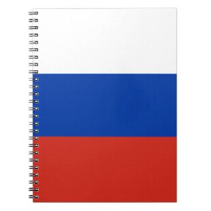 Caderno Espiral bandeira russa