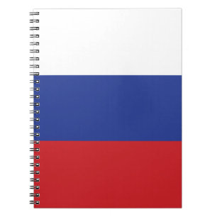 Caderno Espiral Bandeira Russa, Presente Patriótico do Orgulho Rus