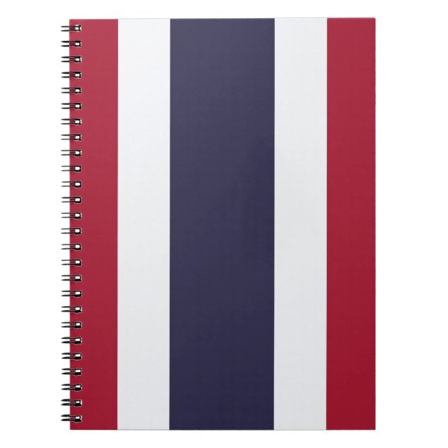 Caderno Espiral Bandeira Tailandesa (Tailândia) (Frente)
