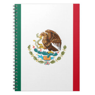 Caderno Espiral Bandera do México - Bandeira do México - Bandeira