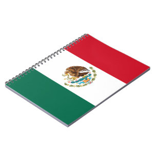 Caderno Espiral Bandera do México Bandeira nacional mexicana