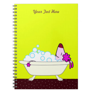 Caderno Espiral Banho para Groomers do animal de estimação -