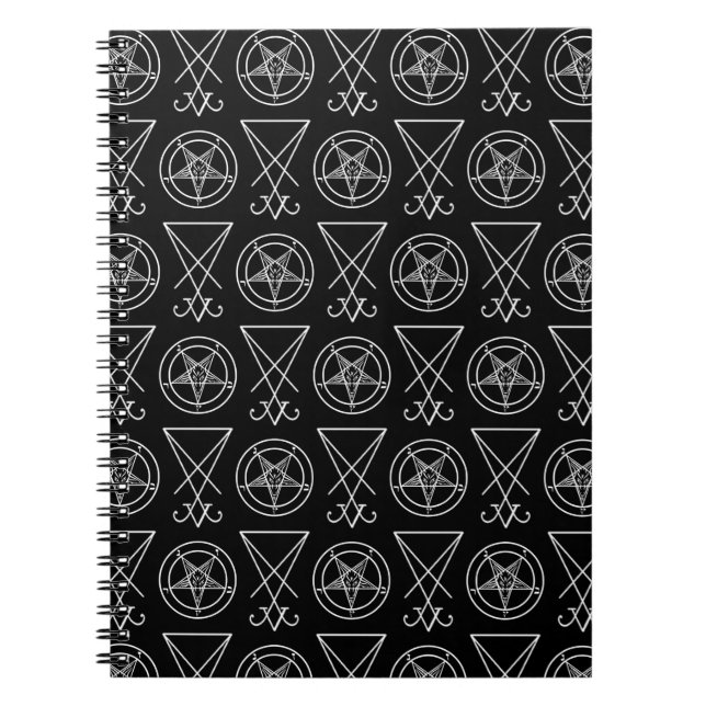 Caderno Espiral Baphomet & Sigil do Bloco de Notas Fotográficas de (Frente)