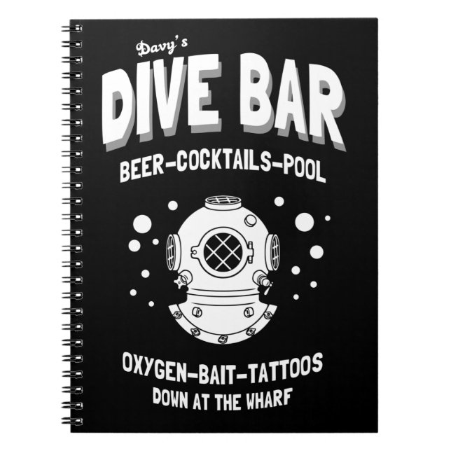 Caderno Espiral Bar Dive (Frente)