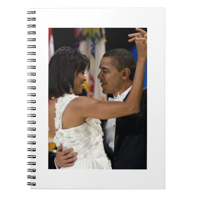 Caderno Espiral Barack e Michelle Obama (Frente)