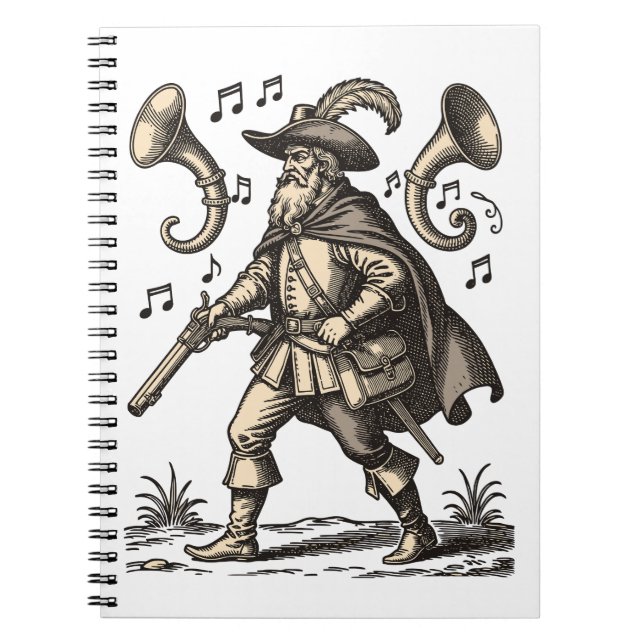 Caderno Espiral Barbatos Ecos da Caça (Frente)