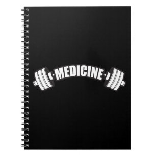 Caderno Espiral Barbell - Medicina de Ferro - Gym Elevador de Peso