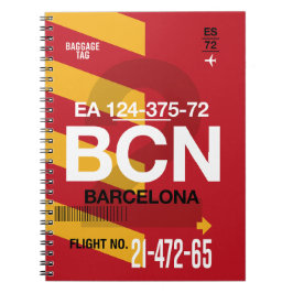 Caderno Espiral Barcelona - Diário Viagem