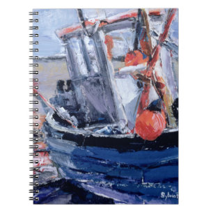 Caderno Espiral Barco com bóia vermelha