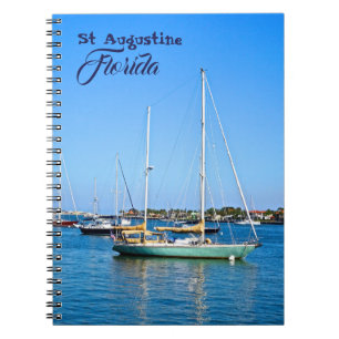 Caderno Espiral Barcos à vela na Rua de Matanzas Bay, Augustine F